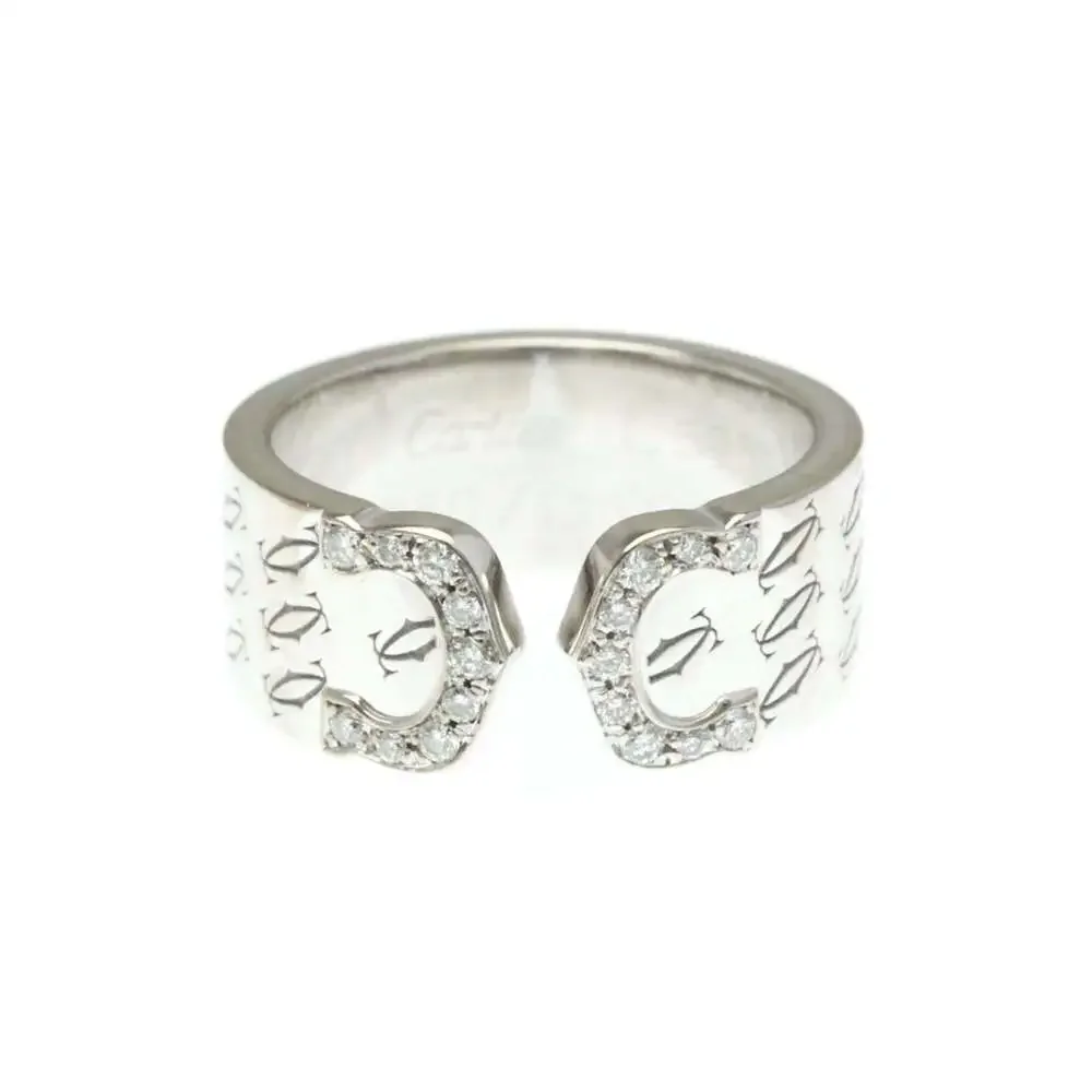 CARTIER 18k Silver Diamond Ring